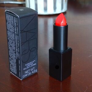 NARS Audacious Lipstick in LARA 2859 Coral Color, Cream Finish NIB FS